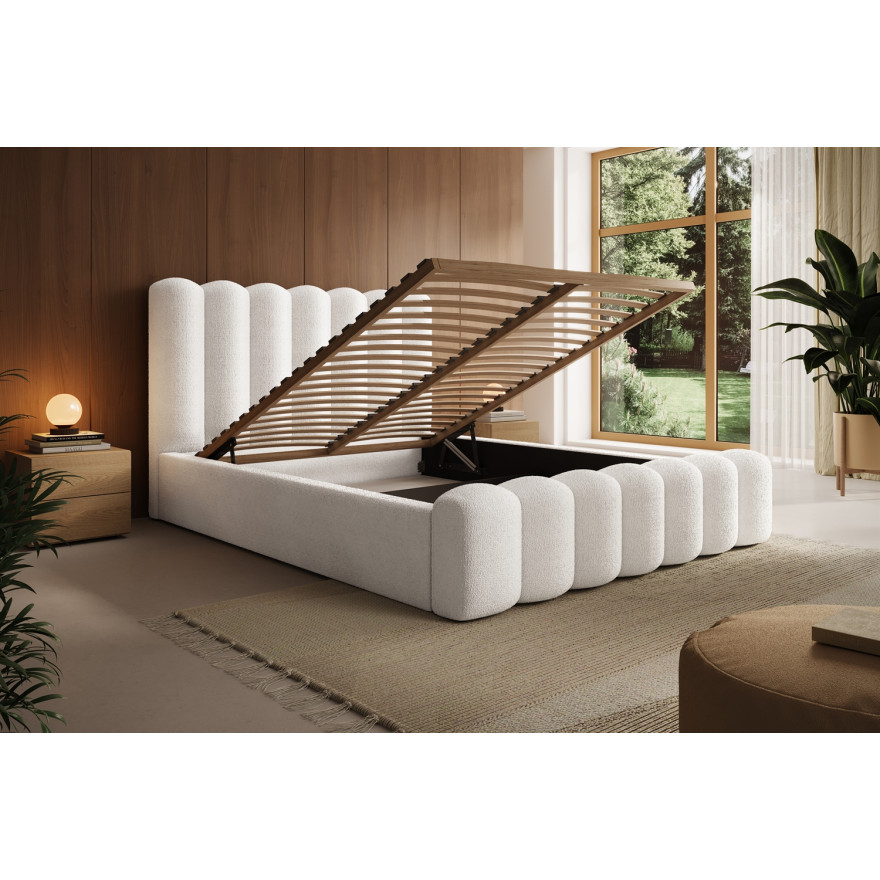 Łóżko tapicerowane FIORA z pojemnikiem