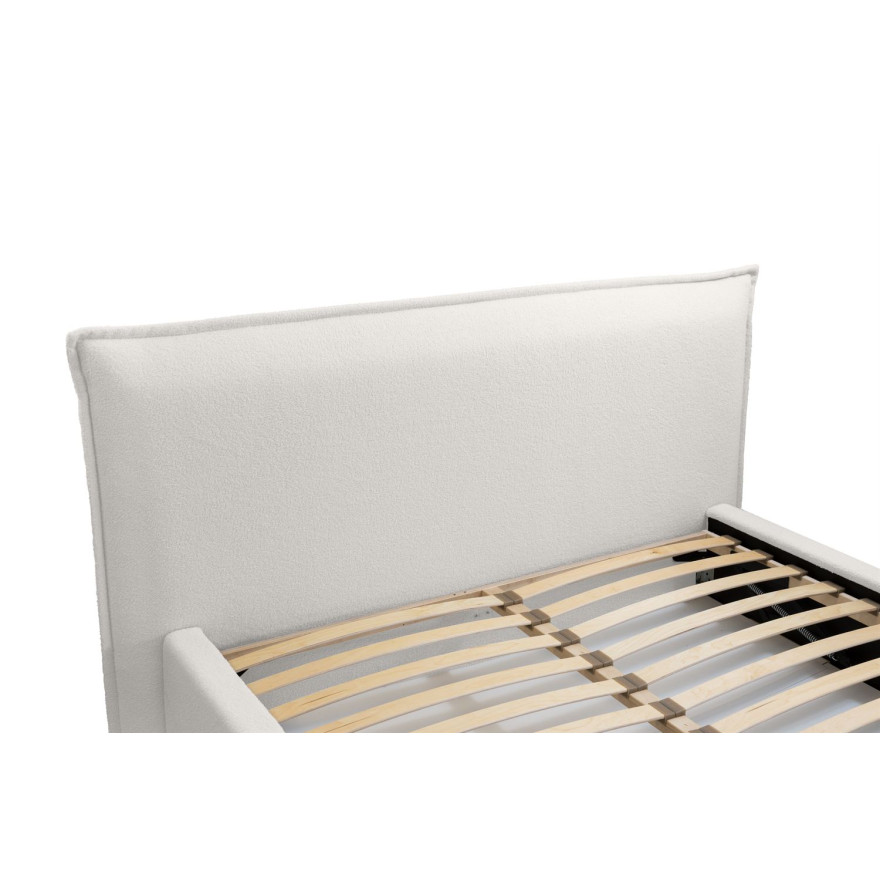 Łóżko tapicerowane LEIRA z pojemnikiem na pościel