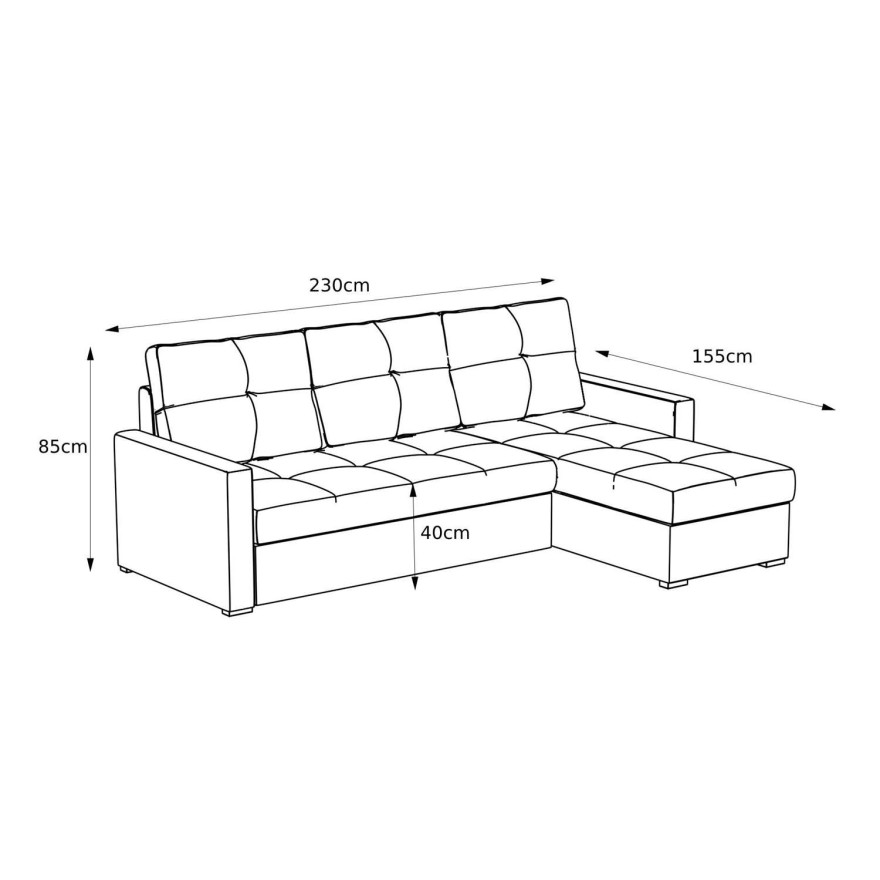 Narożnik tapicerowany SCANDI Inari 22