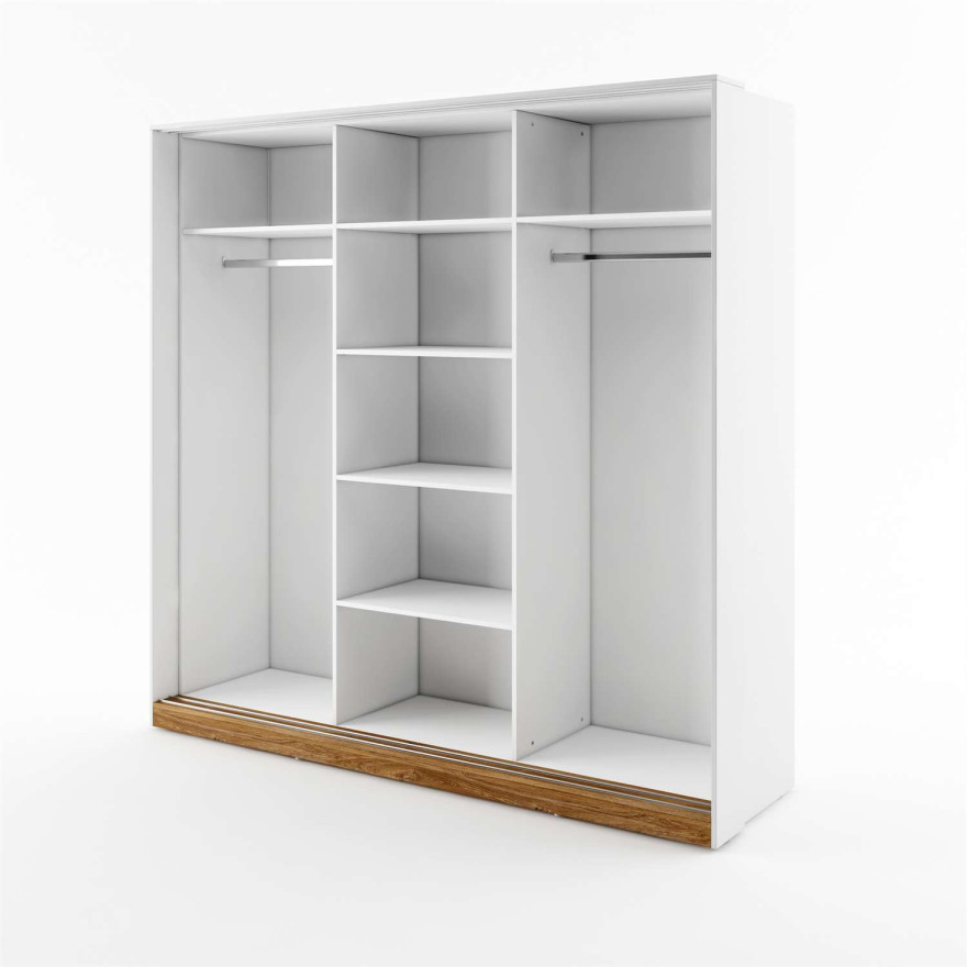 Szafa przesuwna DENTRO DT-01 biały/dąb stirling Szafa przesuwna DENTRO DT-01 biały/dąb stirling