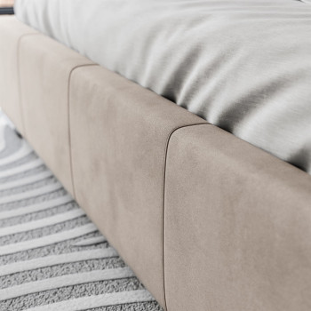 Łóżko tapicerowane SARA z wysokim zagłówkiem