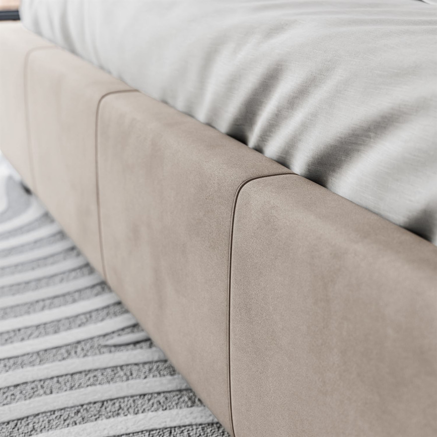 Łóżko tapicerowane SARA z wysokim zagłówkiem