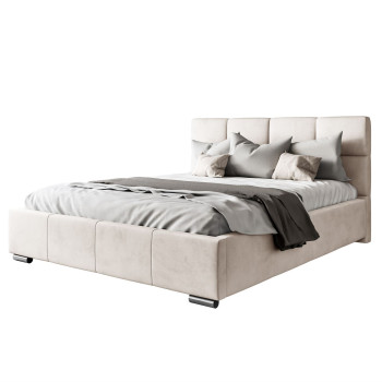 Łóżko tapicerowane SARA z wysokim zagłówkiem