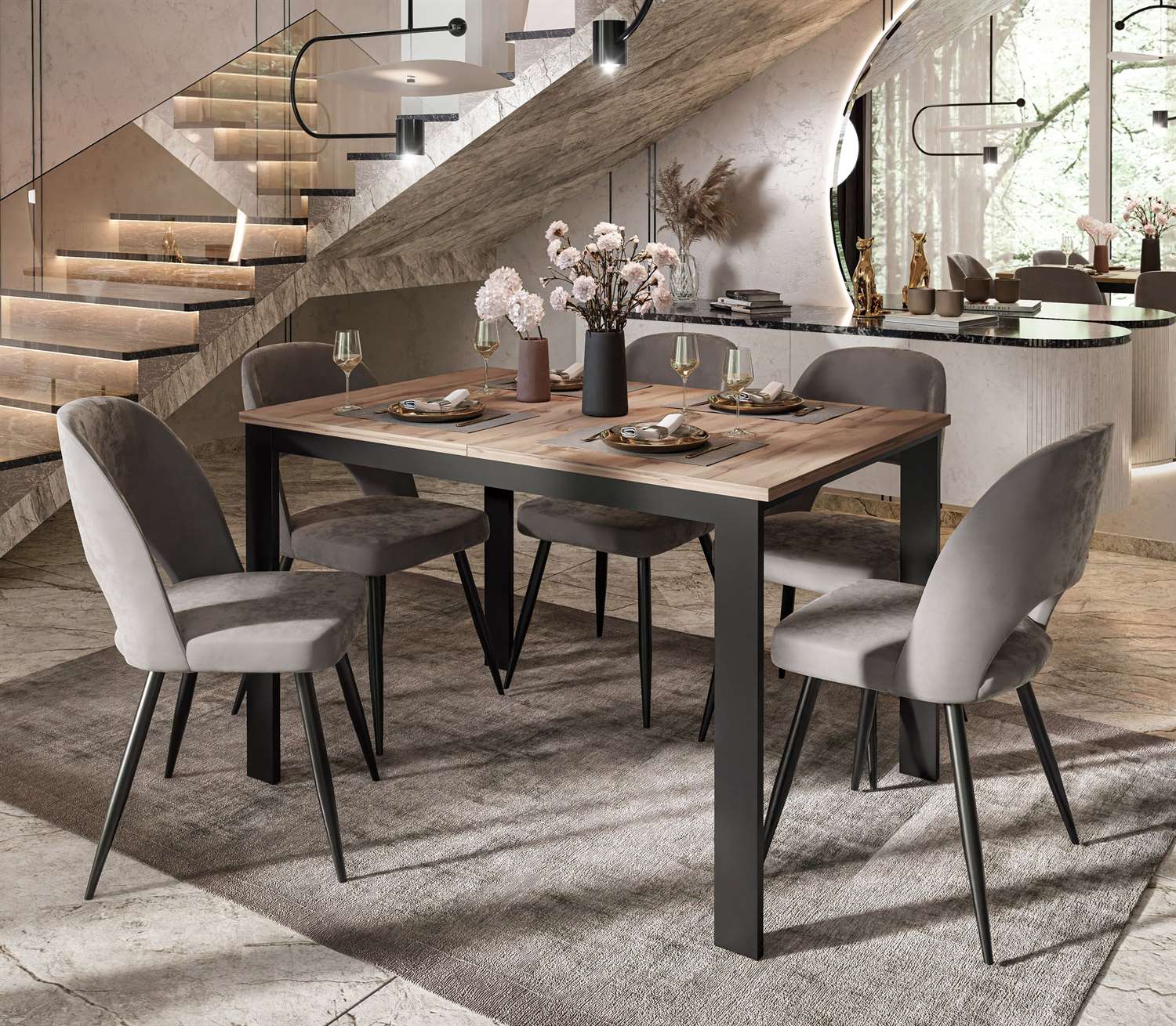 Stół rozkładany ART LOFT 125-292 cm