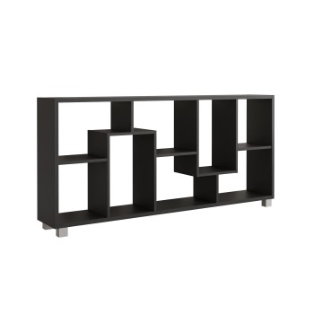 Regał stojący ZICK ZACK biały czarny mat