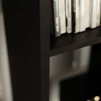 Regał stojący ZICK ZACK biały czarny mat