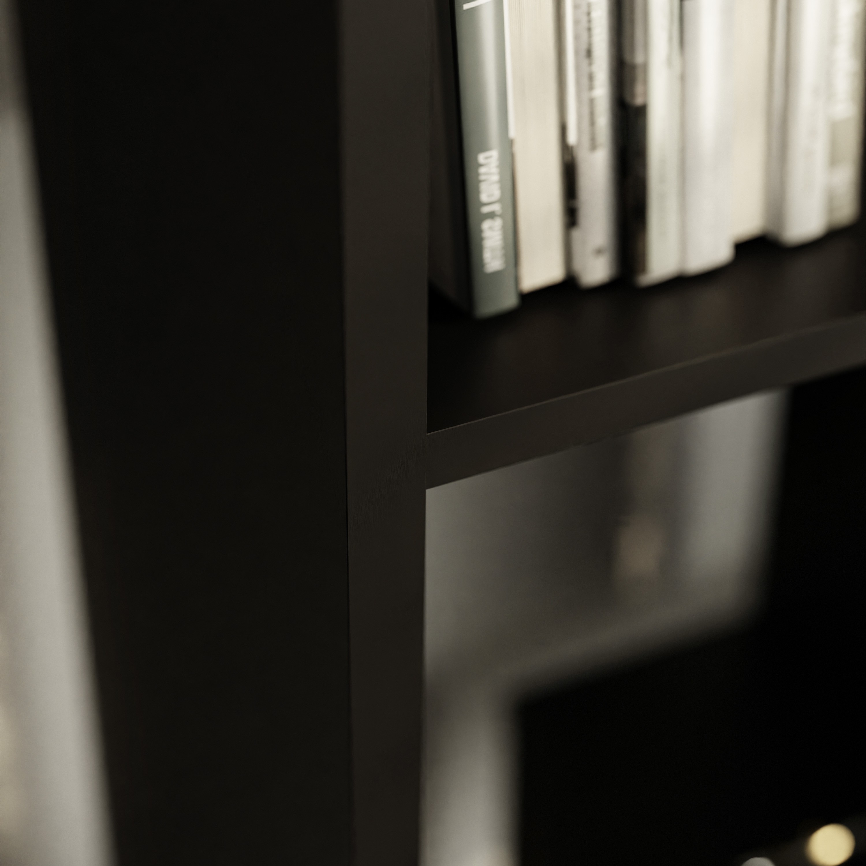 Regał stojący ZICK ZACK biały czarny mat