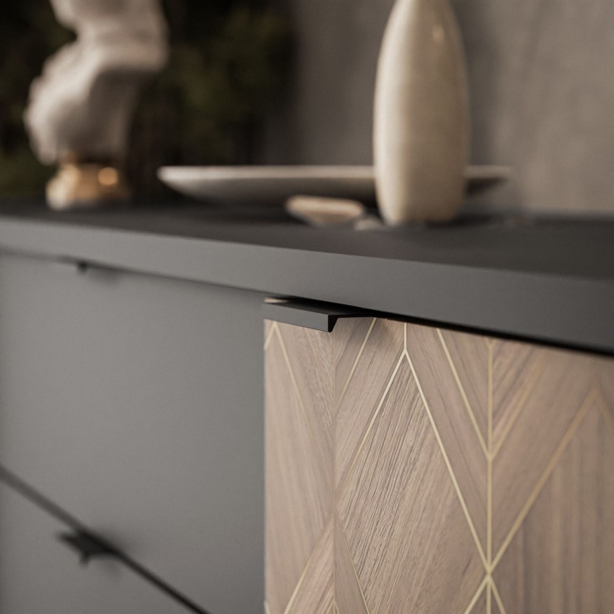 Komoda dwudrzwiowa LIAM z szufladami