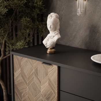 Komoda dwudrzwiowa LIAM z szufladami