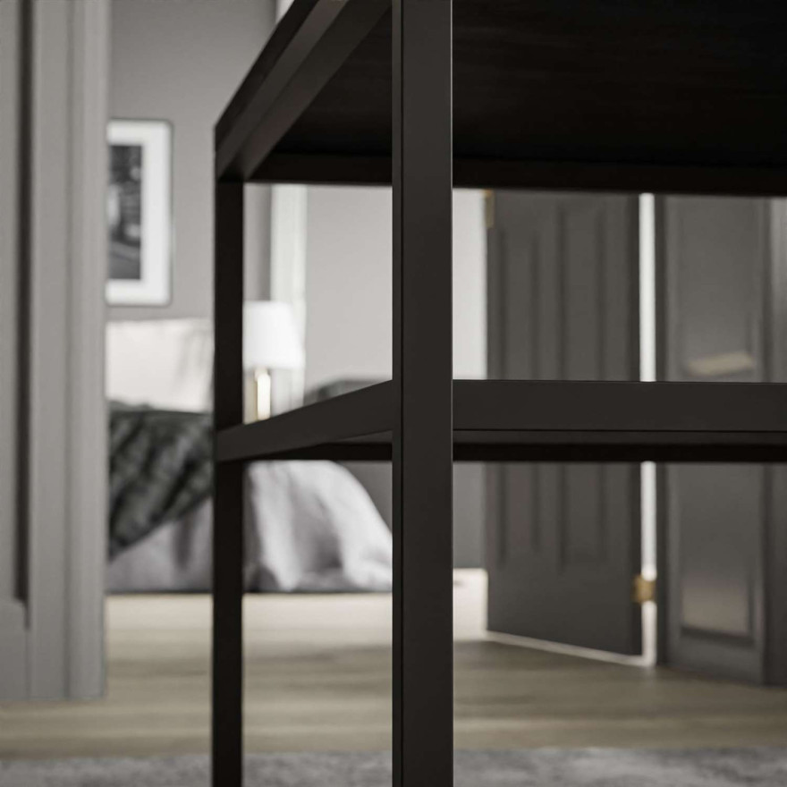 Ława NOVA z półką ciemny beton Ława NOVA z półką ciemny beton