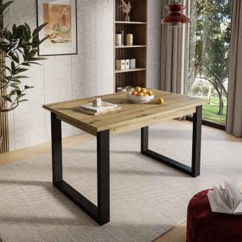 Stół ART 125 cm nierozkładany dąb artisan/stirling/wotan