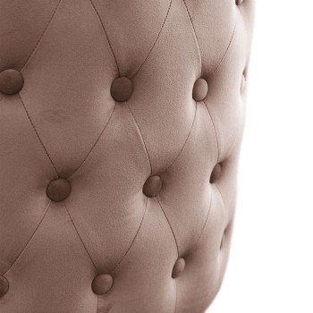 Krzesło tapicerowane SOPHIE PIK złoty chrom