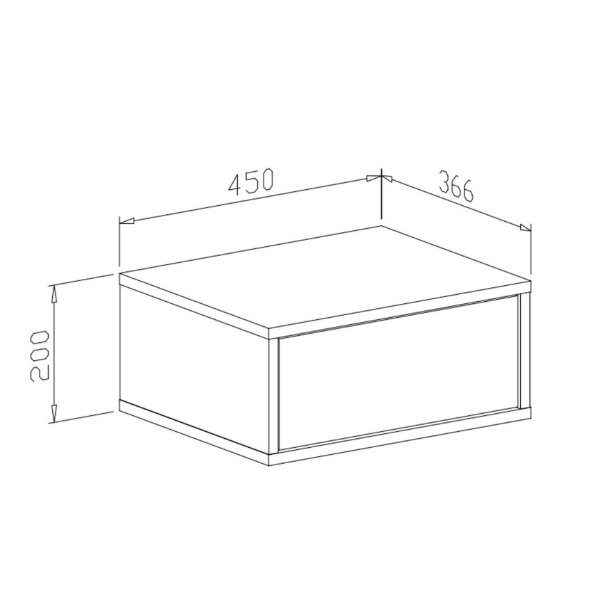 Stolik nocny BLANCO LOFT