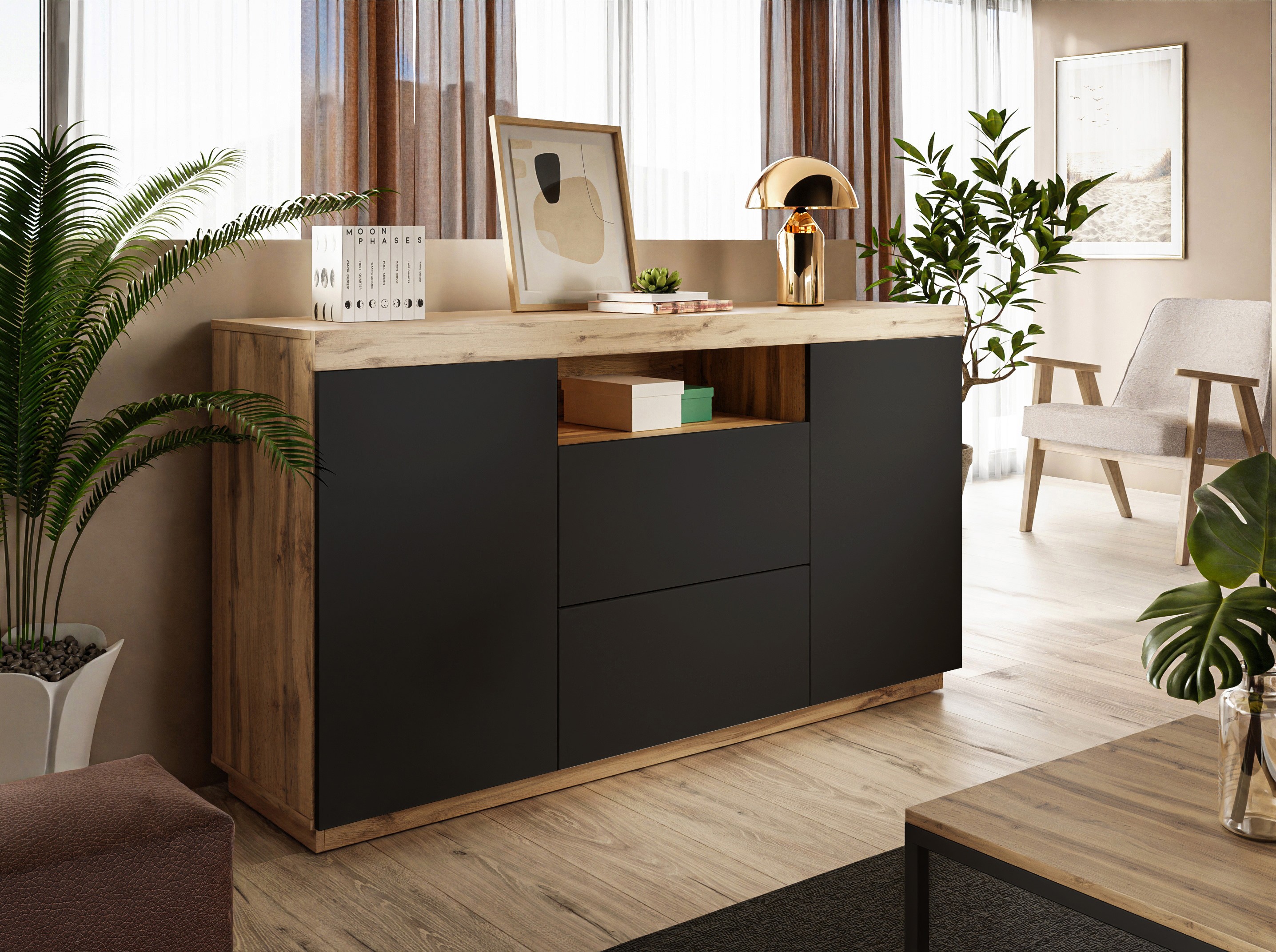 Komoda YOSHI dąb wotan