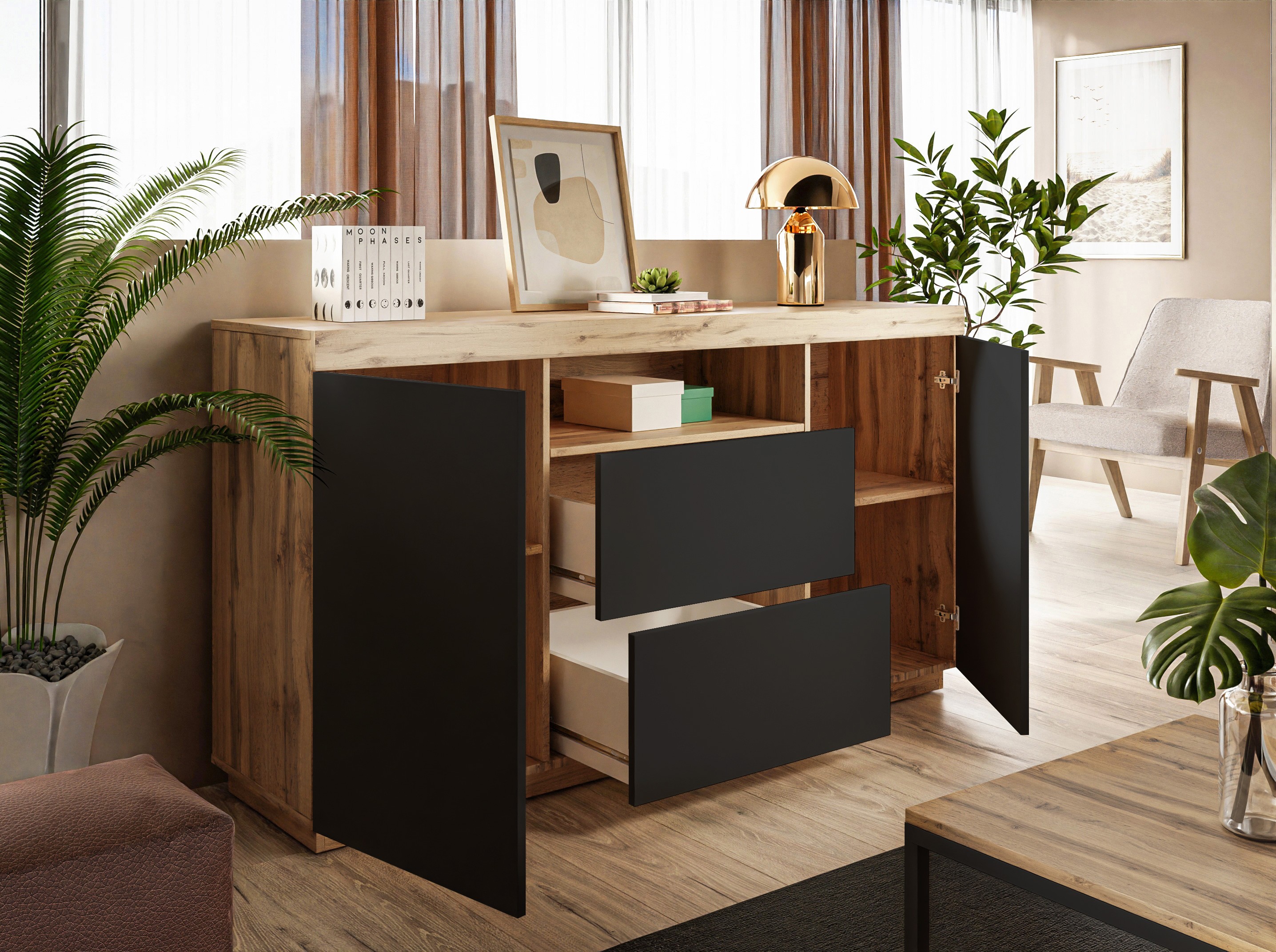 Komoda YOSHI dąb wotan