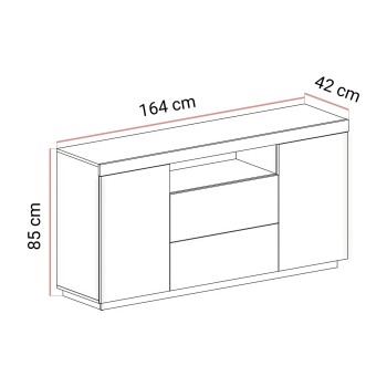 Komoda YOSHI dąb wotan