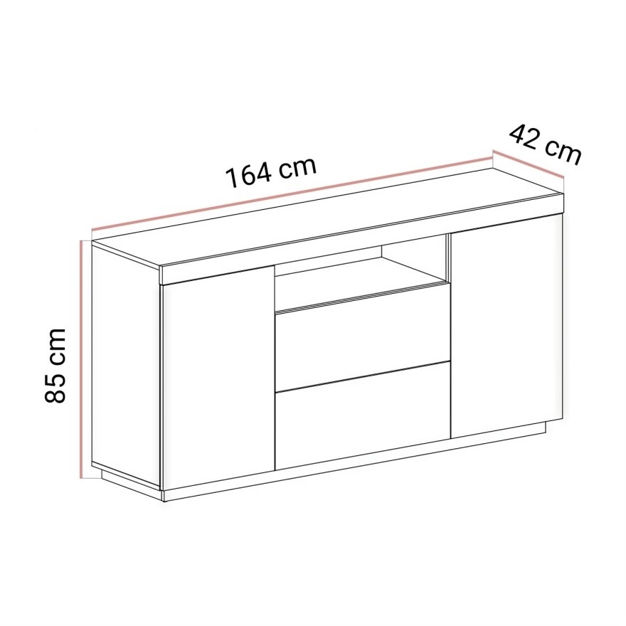 Komoda YOSHI dąb wotan