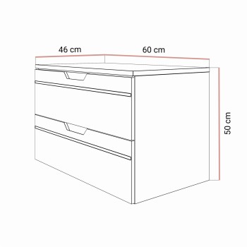 Szafka do łazienki OPIUM I 60 cm