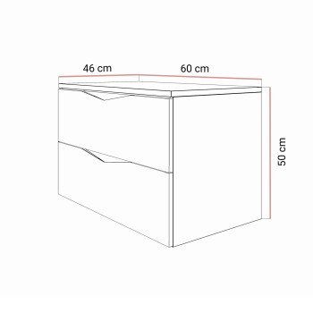 Szafka do łazienki MIRA I 60 cm