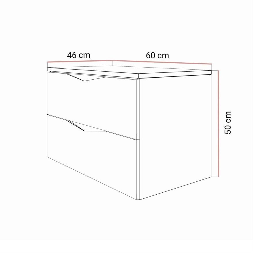 Szafka do łazienki MIRA I 60 cm