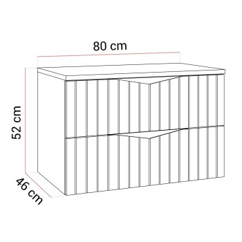 Szafka pod umywalkę HIKARI II 80 cm