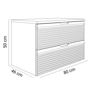 Szafka do łazienki ARTEMIS II 80 cm