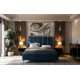 Łóżko tapicerowane TIFFANY z pojemnikiem - French Velvet 671