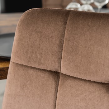 Krzesło tapicerowane PIK na czarnych nóżkach