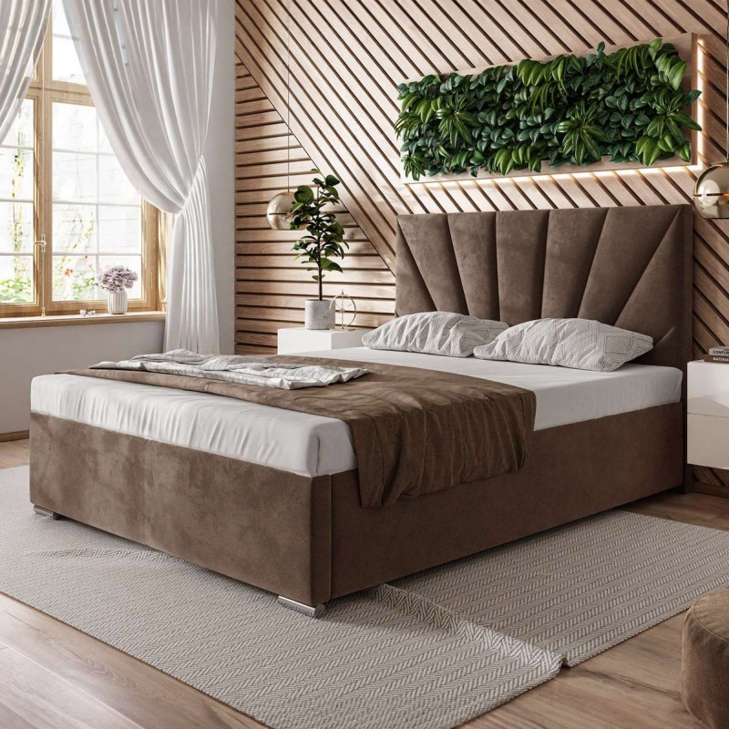 Łóżko kontynentalne AYLA z pojemnikiem French Velvet 683 Łóżko kontynentalne AYLA z pojemnikiem French Velvet 683