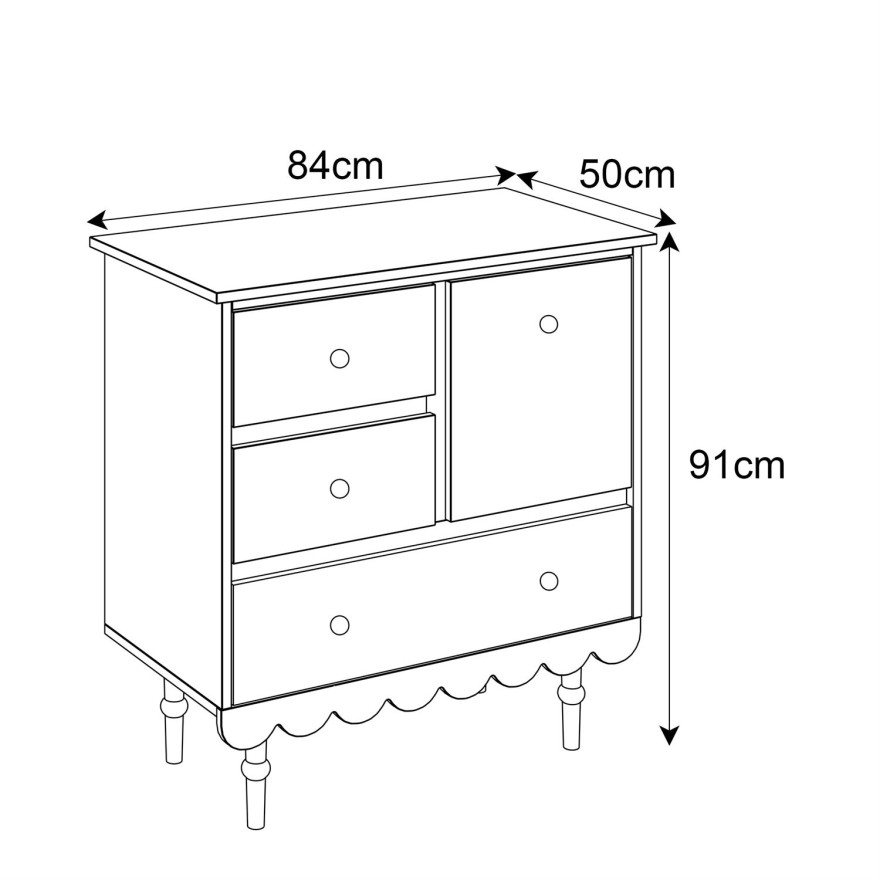 Komoda z szufladami BABUSHKA