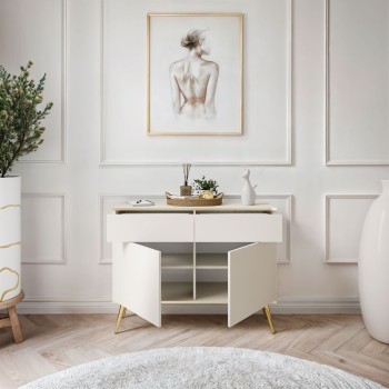 Komoda dwudrzwiowa OXFORD KSZ107 z szufladami