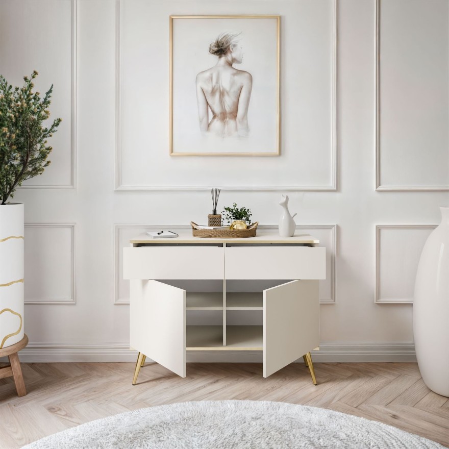 Komoda dwudrzwiowa OXFORD KSZ107 z szufladami