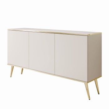 Komoda trzydrzwiowa OXFORD K160 na złotych nóżkach