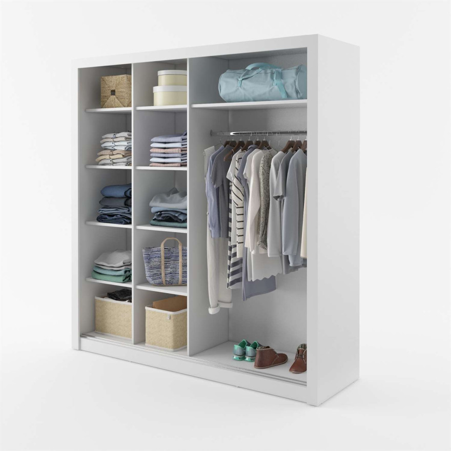 Szafa przesuwna  IDEA ID-12 biała