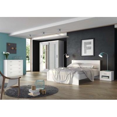 Szafa przesuwna  IDEA ID-12 biała