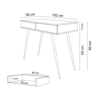 Konsola OXFORD z szufladami