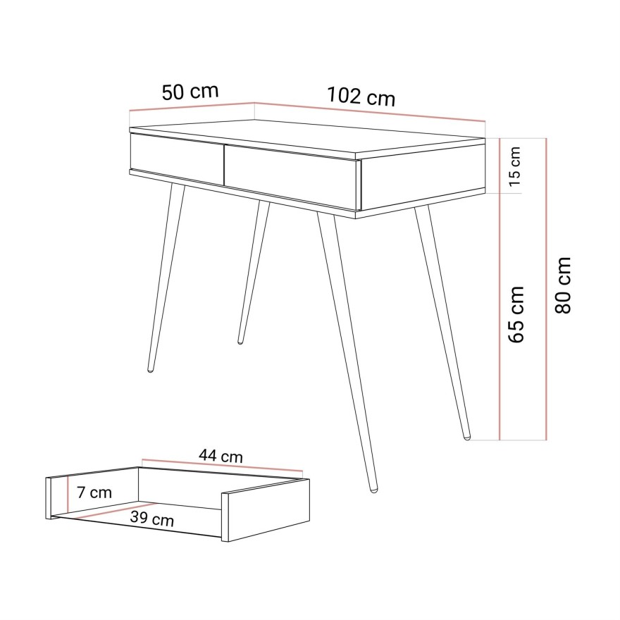 Konsola OXFORD z szufladami
