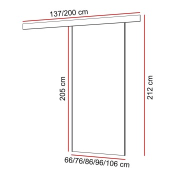 Drzwi pokojowe HINOKI z uchwytem