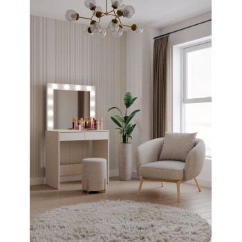 Toaletka CASSIE z lustrem i oświetleniem LED