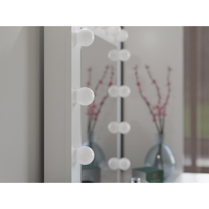 Toaletka CASSIE III z lustrem i oświetleniem LED