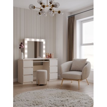 Toaletka CASSIE PLUS z lustrem i oświetleniem LED