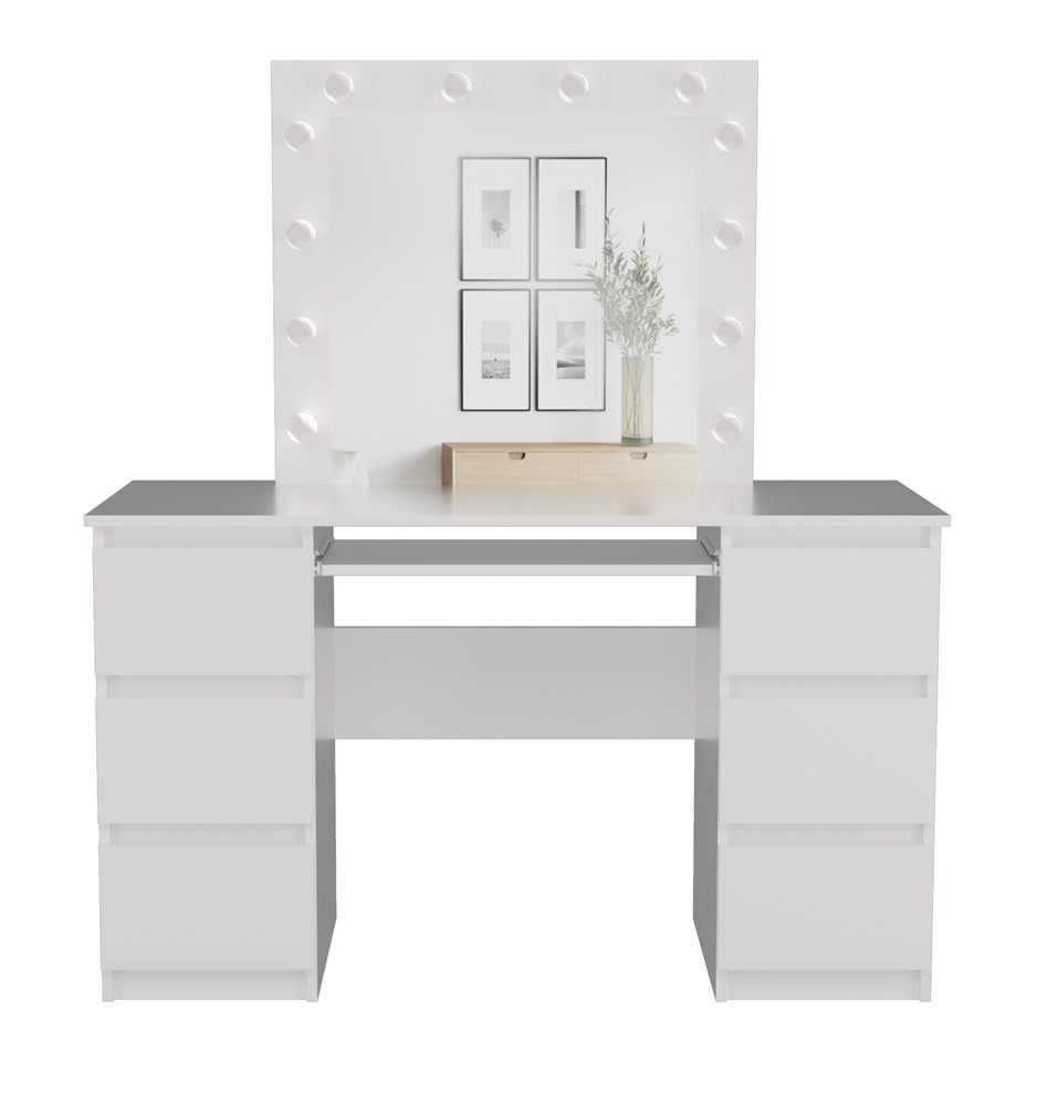 Toaletka CASSIE PLUS z lustrem i oświetleniem LED