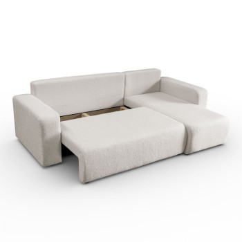 Narożnik tapicerowany VESPO L z funkcją spania i pojemnikiem na pościel