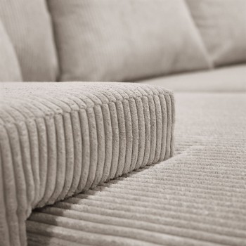 Narożnik tapicerowany LAVIO U z funkcją spania i pojemnikiem na pościel