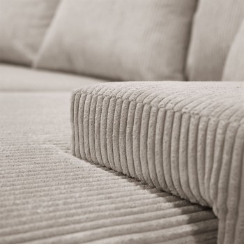 Narożnik tapicerowany LAVIO L z funkcją spania i pojemnikiem na pościel