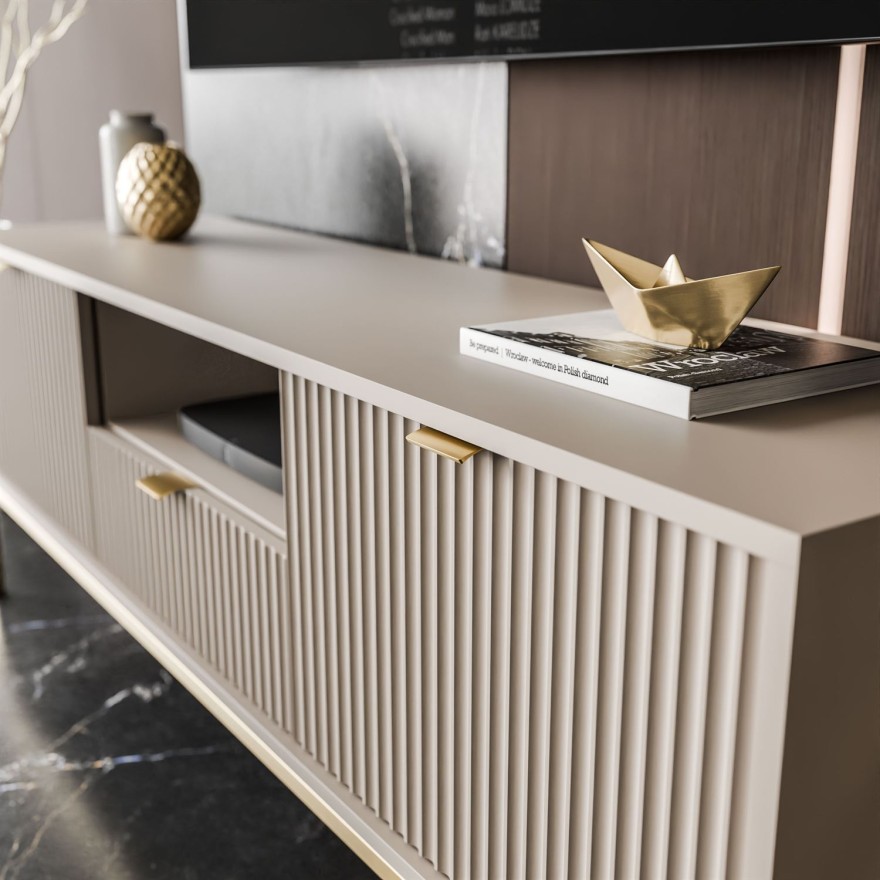 Szafka RTV pod telewizor CORTADO GOLD RTV154