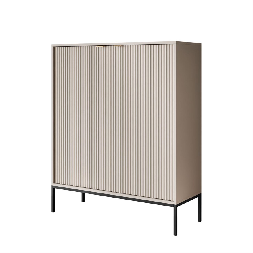 Komoda wysoka CORTADO K104 dwudrzwiowa