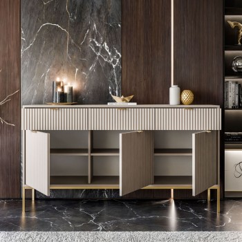 Komoda CORTADO GOLD KSZ154 z szufladami 154 cm