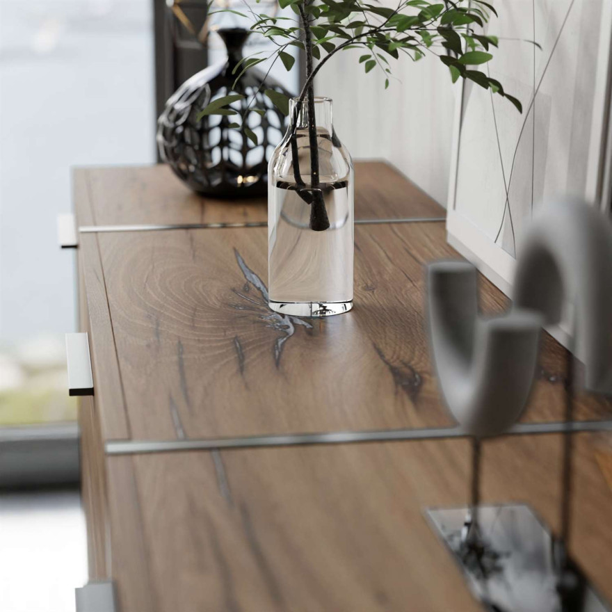 Komoda z szufladami ONYX LOFT na nóżkach Komoda z szufladami ONYX LOFT na nóżkach