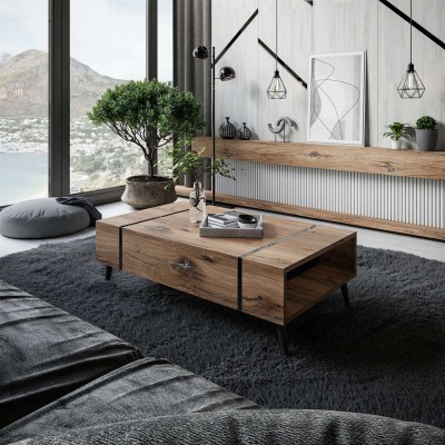 Stolik kawowy ONYX LOFT na nóżkach